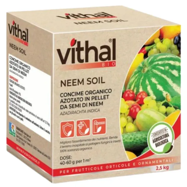 Vithal Biolid Neem Soil concime pellet 2,5 kg bio
