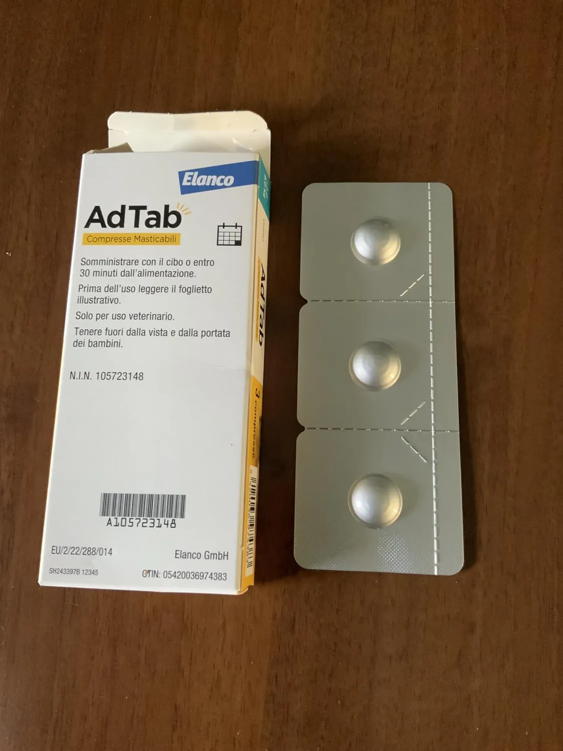 Elanco AdTab gatto 0,5-2 kg compresse masticabili 3 pz