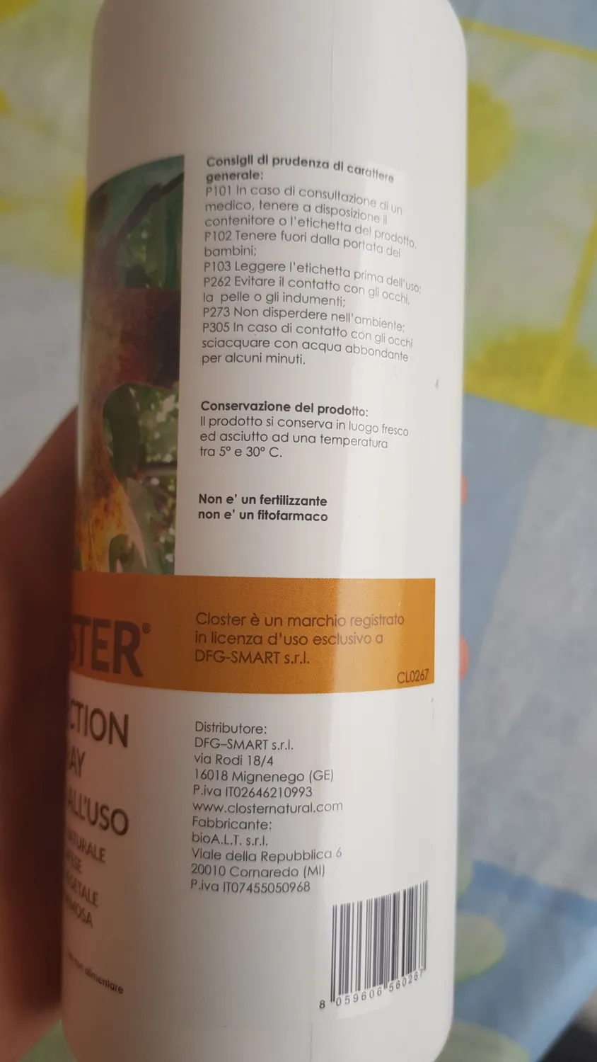 Closter Protection Spray Piante 500 ml Oidio