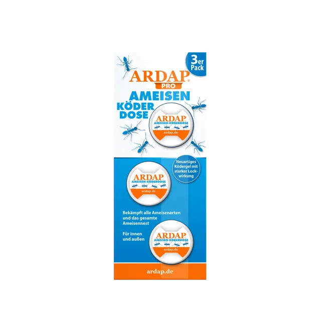 ARDAP Pro Esca Formiche Gel 3 Pezzi Effetto Nido