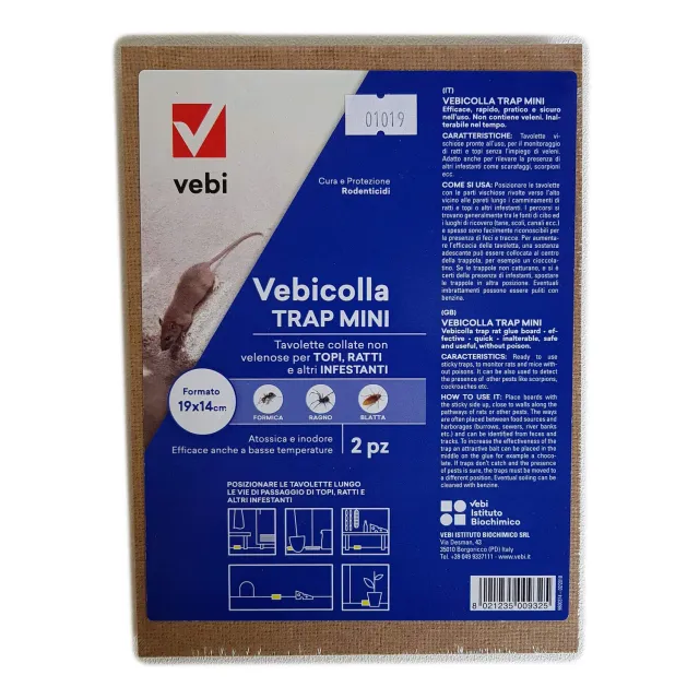 Vebi Topicida Colla Trap Mini trappole 00992 per topi