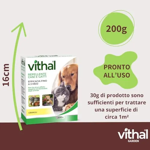 Vithal Biolid UP repellente cane gatto granuli 200g 3 mesi