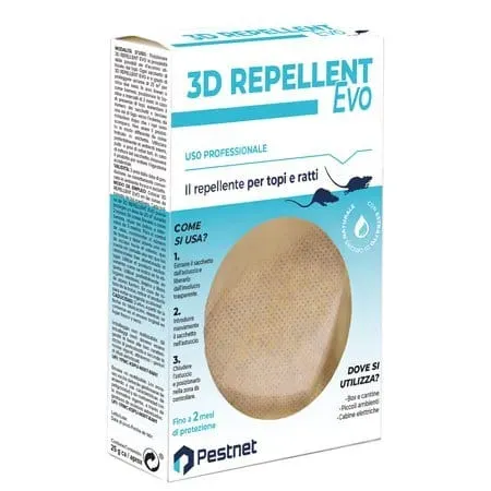 Pestnet 3D Repellent Evo repellente naturale topi ratti
