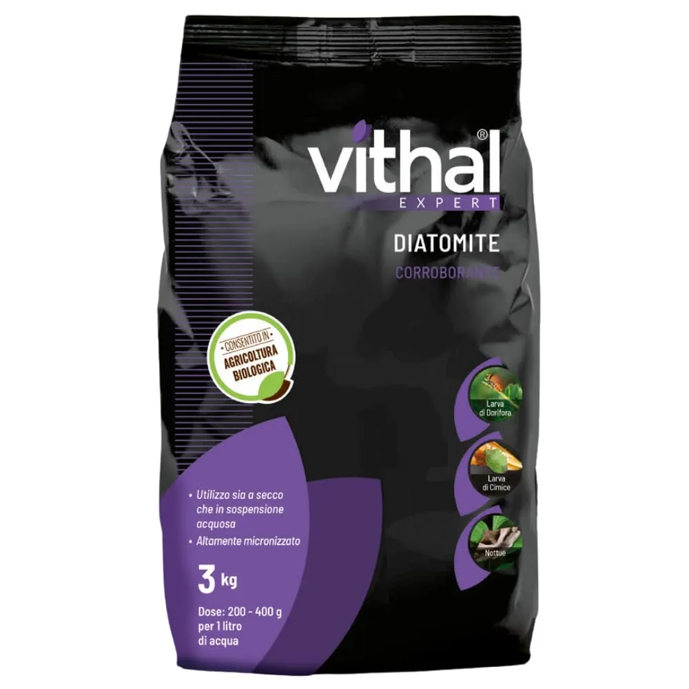 Vithal Bio Diatomite polvere roccia integratore 750 g bio