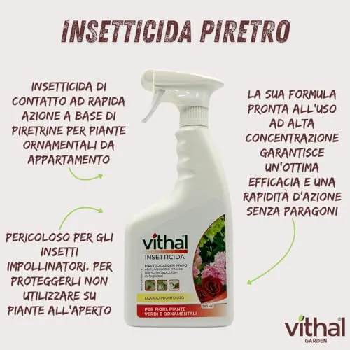Vithal Pireto Garden AL insetticida spray piretro fiori