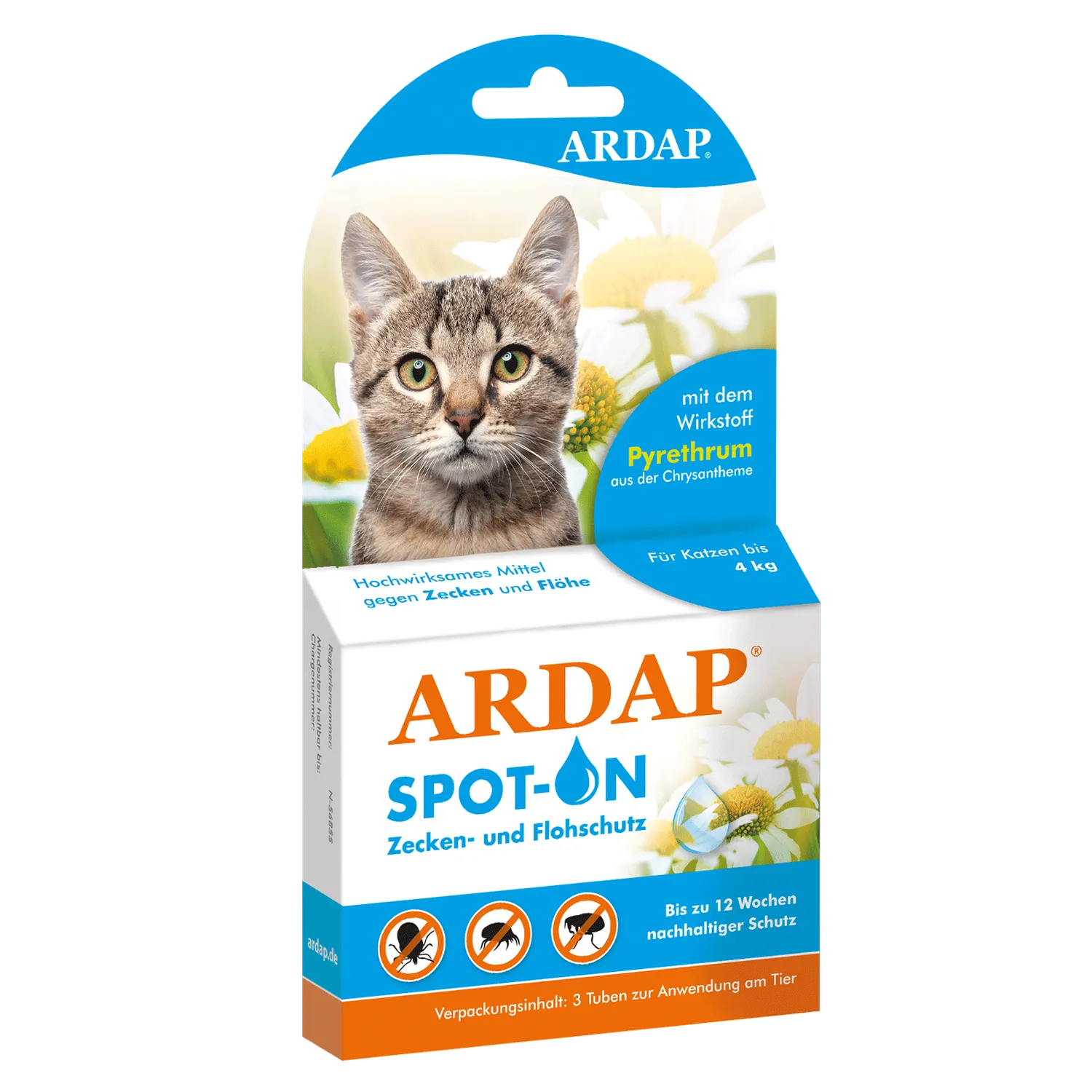 ARDAP Spot-On gatti fino 4kg antiparassitario 3 pipette