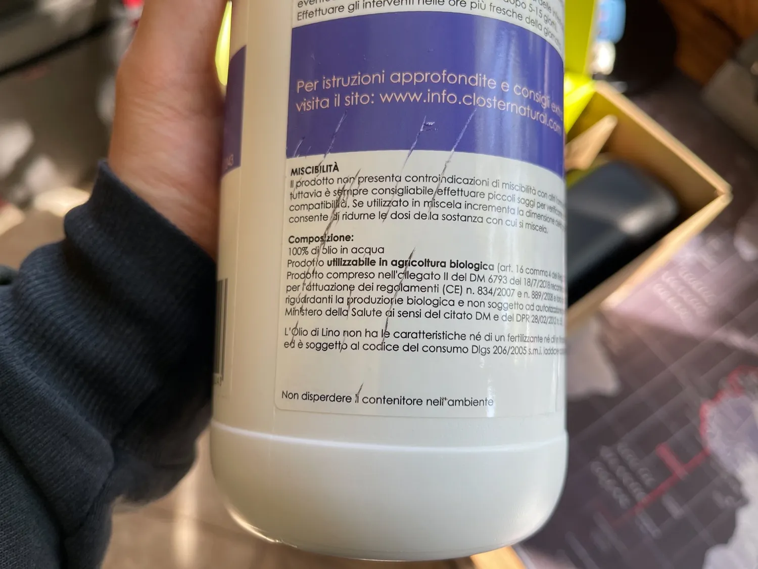 Closter Olio di Lino Spray Piante 500 ml Cocciniglia