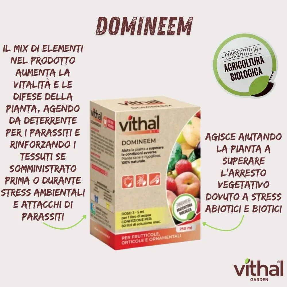 Vithal Garden Domineem concime organico azotato 250g biologico