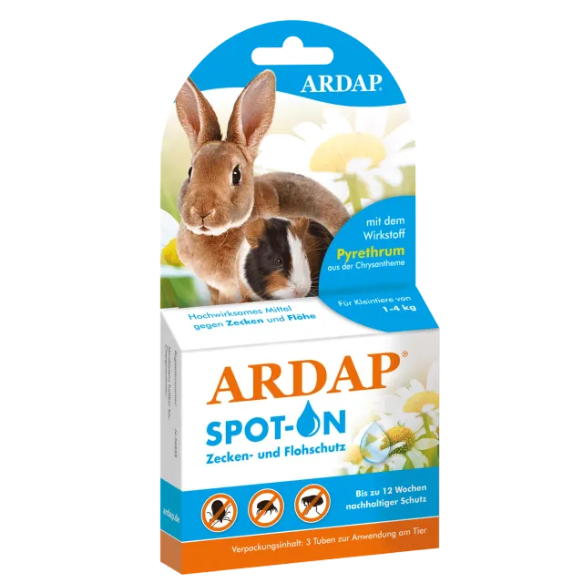 ARDAP Spot-On antiparassitario roditori 3 pipette al piretro