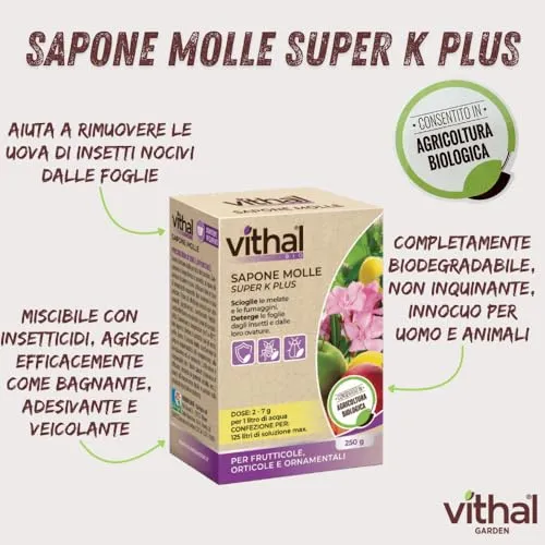 Vithal Biolid Sapone Molle Super K insetticida piante