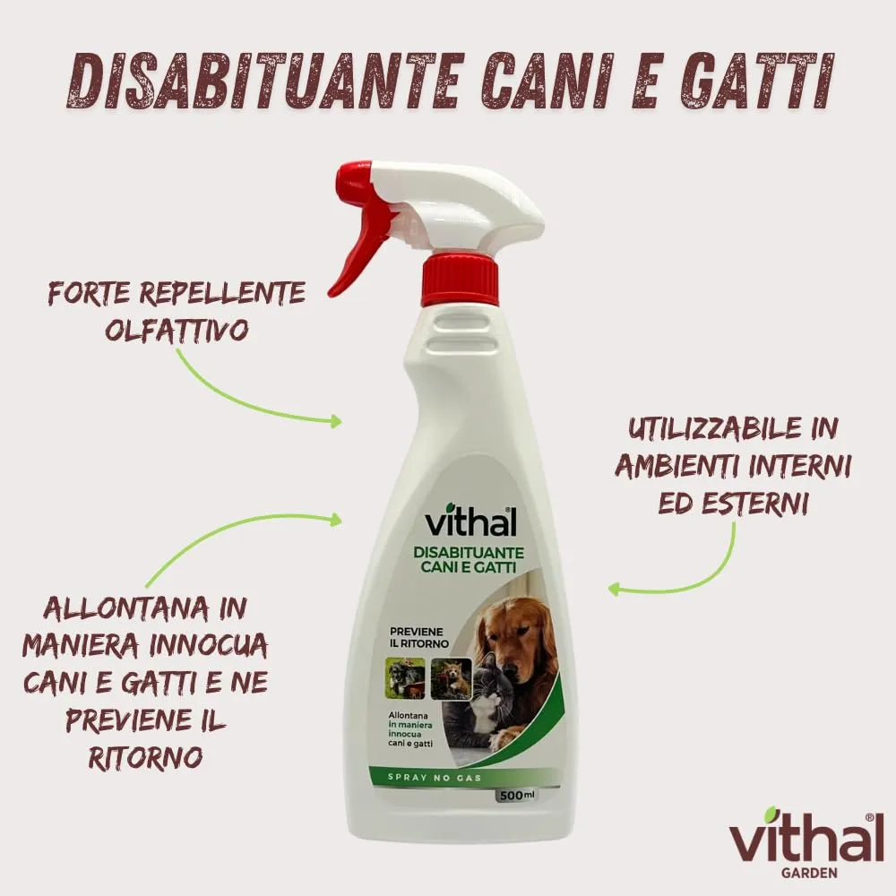 Vithal Repellente Cani e Gatti Spray 500ml Antiurina