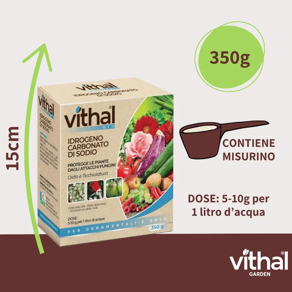Vithal fungicida piante polvere 350 g bicarbonato