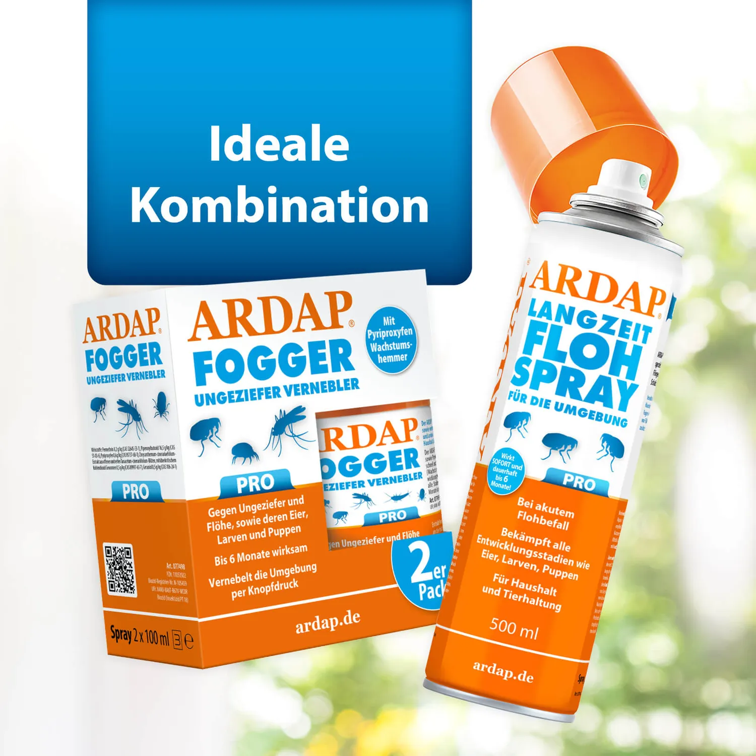 ARDAP Pro Fogger insetticida 2x100 ml 6 mesi
