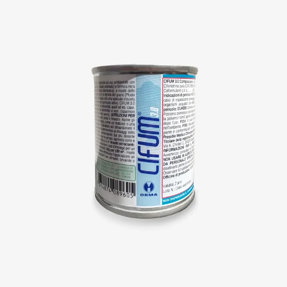Cyperfum Cifum 3.0 insetticida fumogeno alla cifenotrina