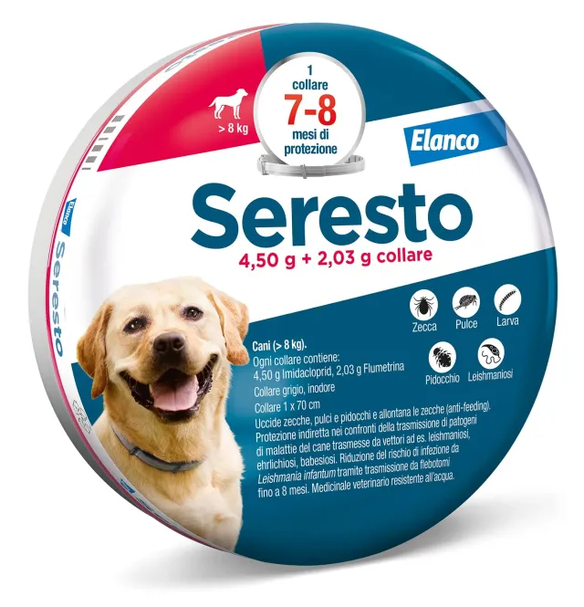 Elanco Seresto collare antiparassitario cani oltre 8 kg