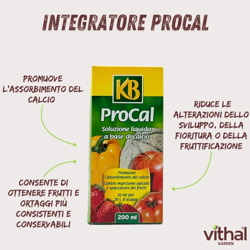 Vithal Procal contro carenze di calcio concime fogliare piante