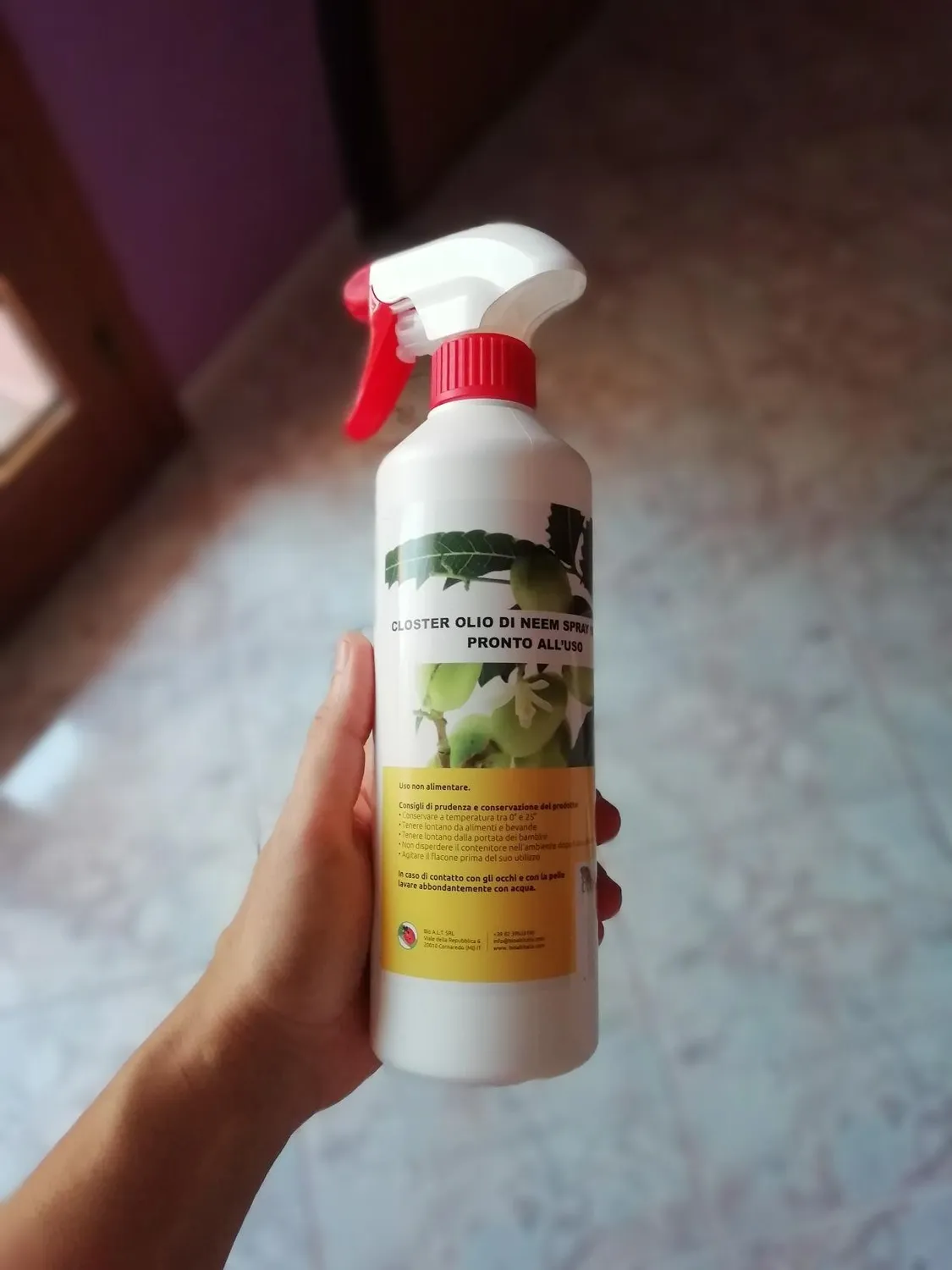 Closter Olio di Neem Spray Piante 750 ml Pronto Uso Naturale
