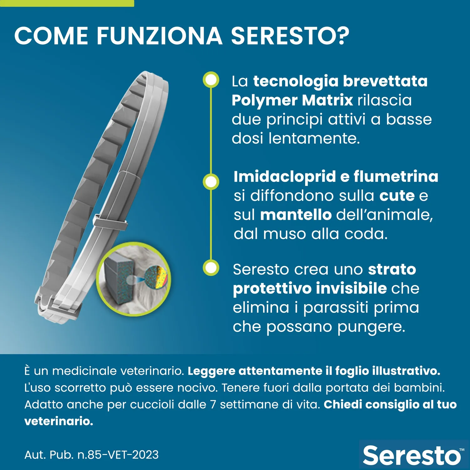 Elanco Seresto collare antiparassitario cani oltre 8 kg